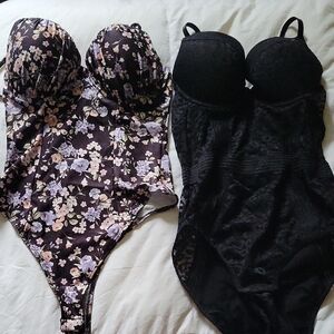 Floral and Black Bodysuits